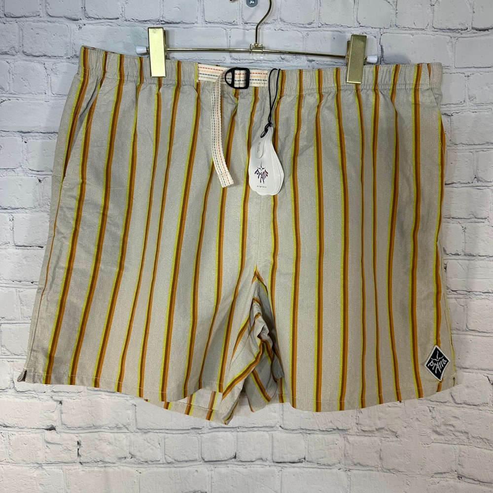 NEW Prana Indio Heritage Short Mens XL Yarrow Striped Recycled Nylon 1972521